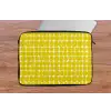 Stippen - Modern - Geel laptophoes neopreen klein 279 -tafel