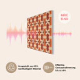 Geometrisch - Retro - Oranje PET vilt klein 837 -USP_DE