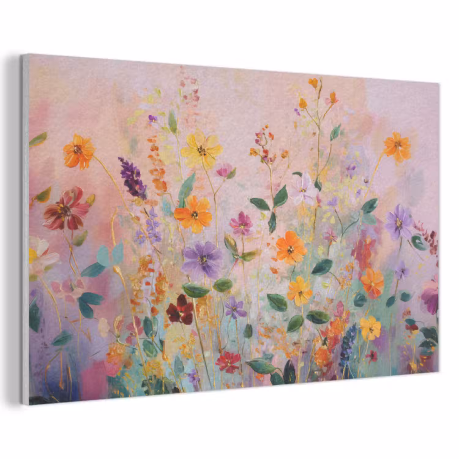 Akoestisch schilderij - Schilderij - Bloemen - Abstract - Kleurrijk