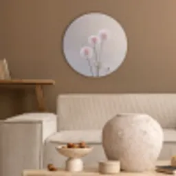 Bloemen - Bollen - Roze Akoestische PET Vilt - Rond klein -sfeer1