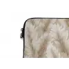 Botanisch - Patroon - Beige laptophoes neopreen klein 279 -detail