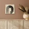 Boog -  Strepen - Minimalistisch - Zwart aluminium wit klein -sfeer4