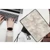Zandkleurig - Marmer - Natuursteen laptophoes neopreen klein 279 -bureau