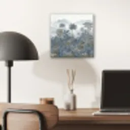 Jungle - Landschap - Blauw aluminium wit klein -sfeer5