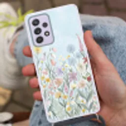 Weidebloemen - Illustratie - Kleurrijk Hoesje Samsung Galaxy A52 5G met koord klein -sfeer3