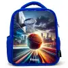 Slam dunk Kinderrugzak - Blauw middel -3d