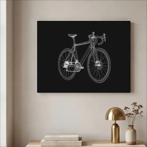 Lijnen - Illustratie - Wit Textielframe - compleet frame klein -sfeer2