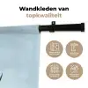 Tulpen - Blauw - Bladeren Wandkleed katoen klein -sfeer2