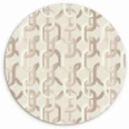 Motief - Abstract - Beige Wandcirkel kunststof plaat 5mm dik klein 188 -3d