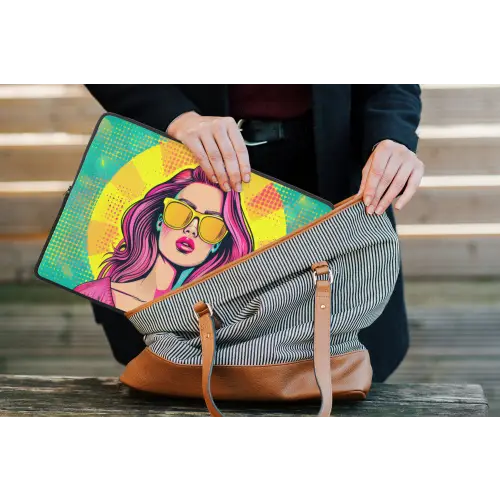 Zonnebril - Vrouw - Zonnig - Geel laptophoes neopreen klein -tas