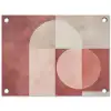 Figuren - Abstract - Roze tuinposter los doek klein -3d