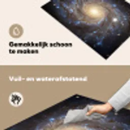 Kosmos - Sterrenstelsel - Donker Inductie beschemer met haakjes klein -ky-schoon-nl