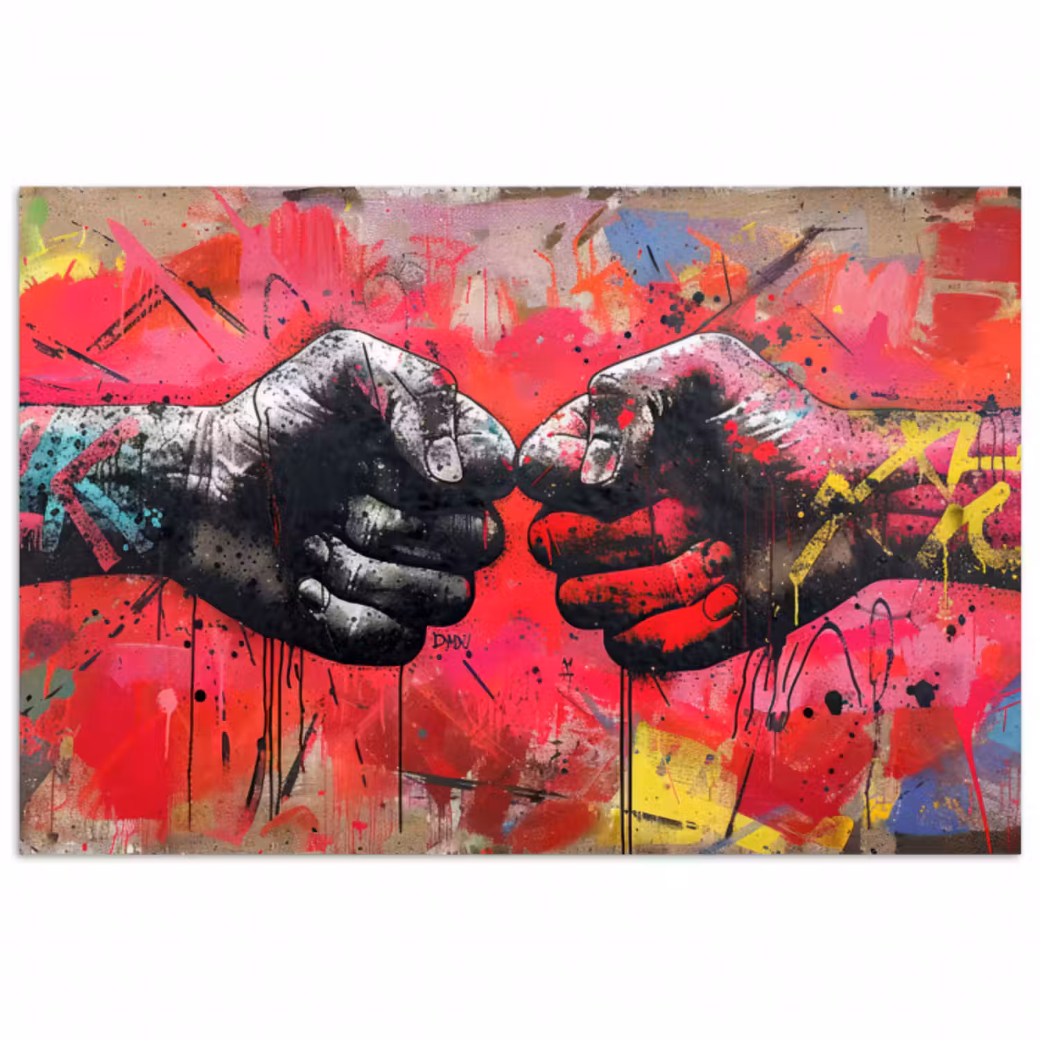 Poster - Straßenkunst - Hände - Graffiti - Kunst - Banksy