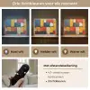 Mondriaan stijl - Kunst - Kleurrijk - Modern Light Box met batterij (Wandlamp) middel -USP_lichtkleurNL