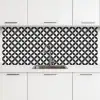 Cirkel - Patroon - Zwart - Wit keuken achterwand 2 middel 871 -3d