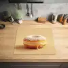 Donut - Romig - Poedersuiker - Beige Inductie beschermer vinyl 3mm middel -sfeer5
