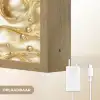 Vloeibaar - Druppels - Goud Light Box met batterij (Wandlamp) middel 907 -USP_websiteoplaadbaarNL
