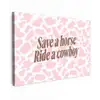 Koeienprint - Roze - Cowboy - Horse canvas 2cm klein -z3d
