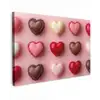 Macarons - Hartjes - Kleurrijk - Roze canvas 2cm klein -z3d