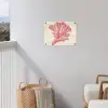 Koraal - Stipjes - Roze tuinposter los doek klein -sfeer8