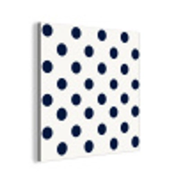 Klassiek - Stippen - Blauw aluminium wit klein 46 -3d