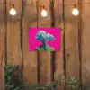 Man - Pak - Wolk - Roze tuinposter los doek klein -sfeer1