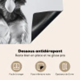 Hondje - Wijnglas - Zonnebril - Enthousiast Inductie beschermer vinyl 3mm middel -usfeer4_FR