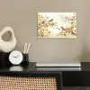 Takken - Bloemen - Vogeltjes - Roze poster papier klein -sfeer1