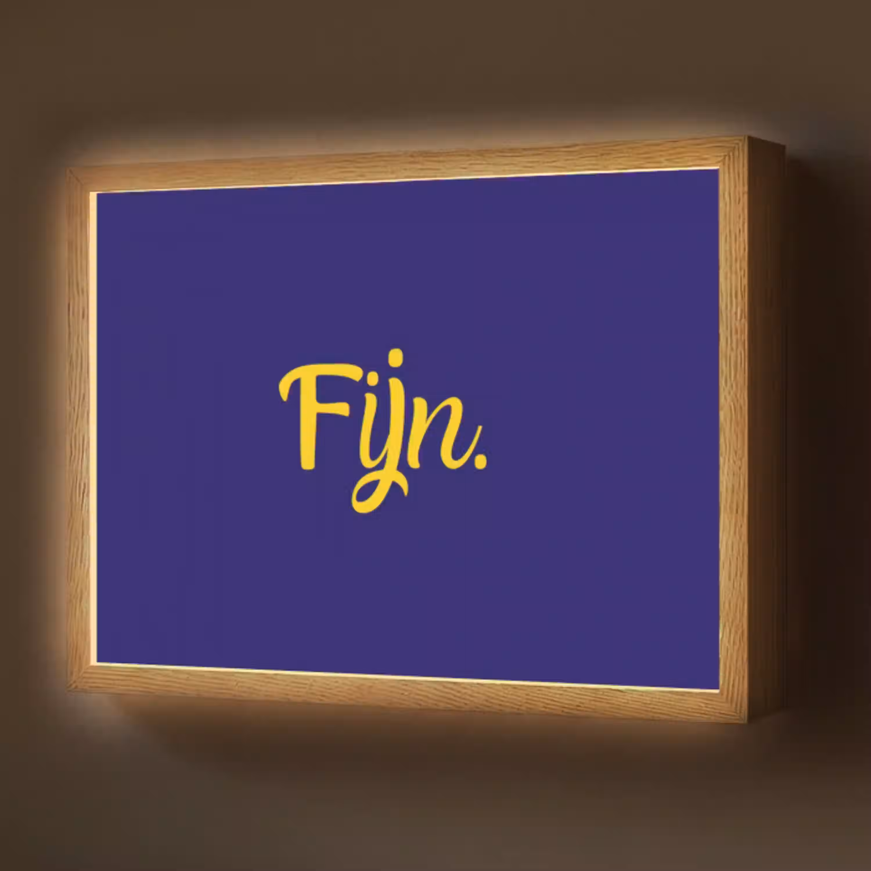 Blauw - Geel - Fijn Light Box met batterij (Wandlamp) middel -z3d_website