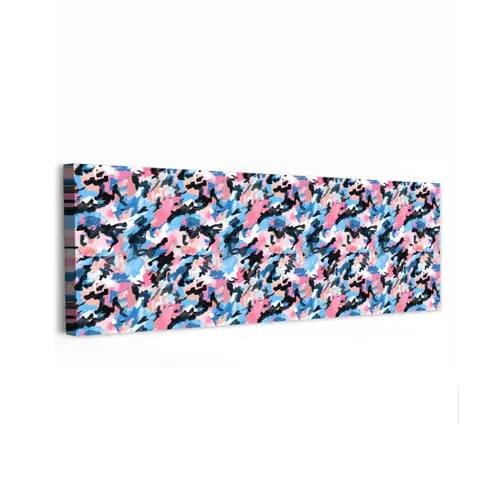 Roze - Blauw - Camouflage canvas 2cm klein 828 -z3d