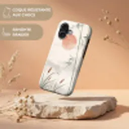 Minimalistisch - Bamboe - Groen Toughcase MagSafe Apple iPhone 17 klein -USP_RandenV_FR