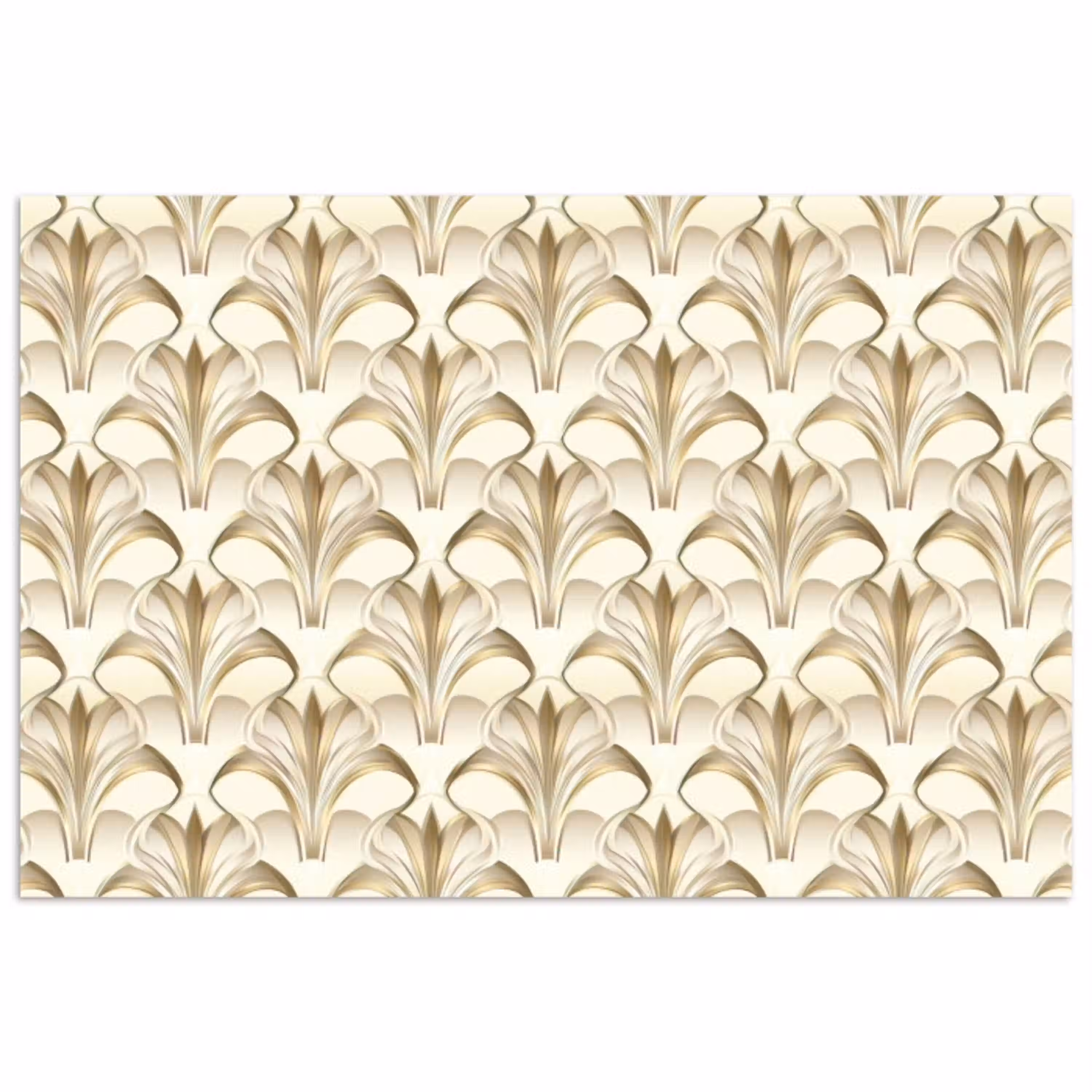 Ornament - Barok - Goud poster papier klein 62 -3d