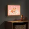 Wolken - Vos - Oranje - Sterren Light Box met batterij (Wandlamp kind) middel -sfeer5_kind