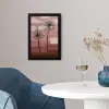 Illustratie - Bloemen - Vlakken - Abstract fotolijst zwart zonder passe partout klein -sfeer4