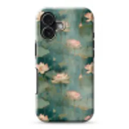 Botanisch - Bloemen - Roze Toughcase MagSafe Apple iPhone 17 klein 1017 -3d