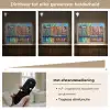 Amsterdam - Olieverf - Gracht - Schilderij - Kunst Light Box met batterij (Wandlamp) middel -USP_dimbaarNL