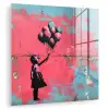 Graffiti - Meisje - Ballon - Banksy - Street art plexiglas 5mm klein -zzzproduct_nieuw