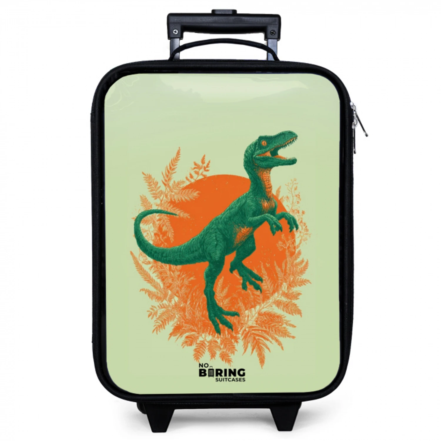 Dino - Natuur - Groen Kinderkoffer - Zwart klein -zzz_website3d