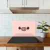 Varken - Roze - Minimalistisch keuken achterwand spatscherm klein -sfeer2