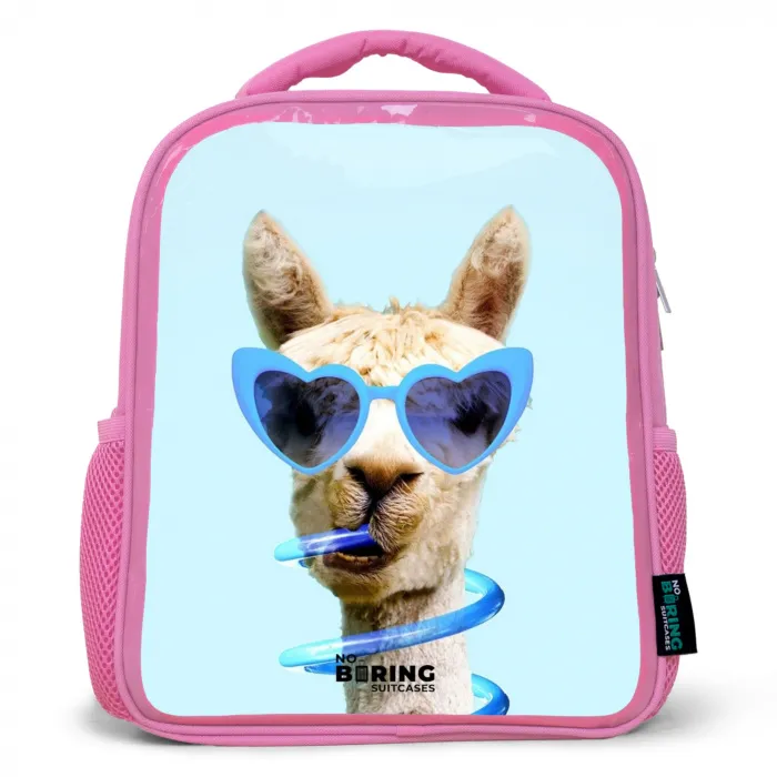 Allard Alpaca Kinderrugzak - Roze middel -3d