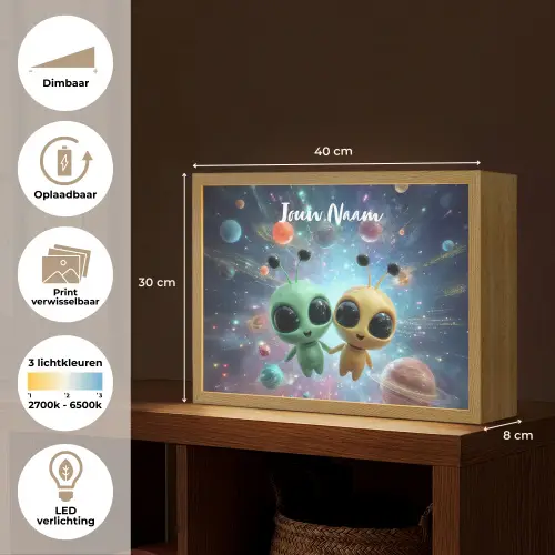 Aliens - Ruimte - Planeten Light Box met batterij (Wandlamp kind) middel -USP_websiteoverzichtNL