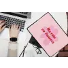 No rain no flowers - Bloem - Roze laptophoes neopreen klein -bureau