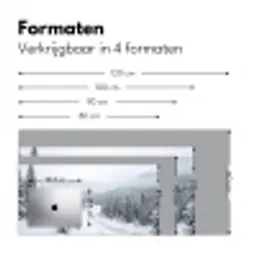 Rivier - Bevroren - Landschap - Winter Muismat XXL klein -sfeer5