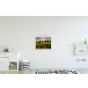Koeien - Zon - Gras - Dieren - Boerderij textielposter latten blank klein -kinderkamer