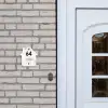 Wit marmer - Modern Naambord Huisje klein -sfeer1