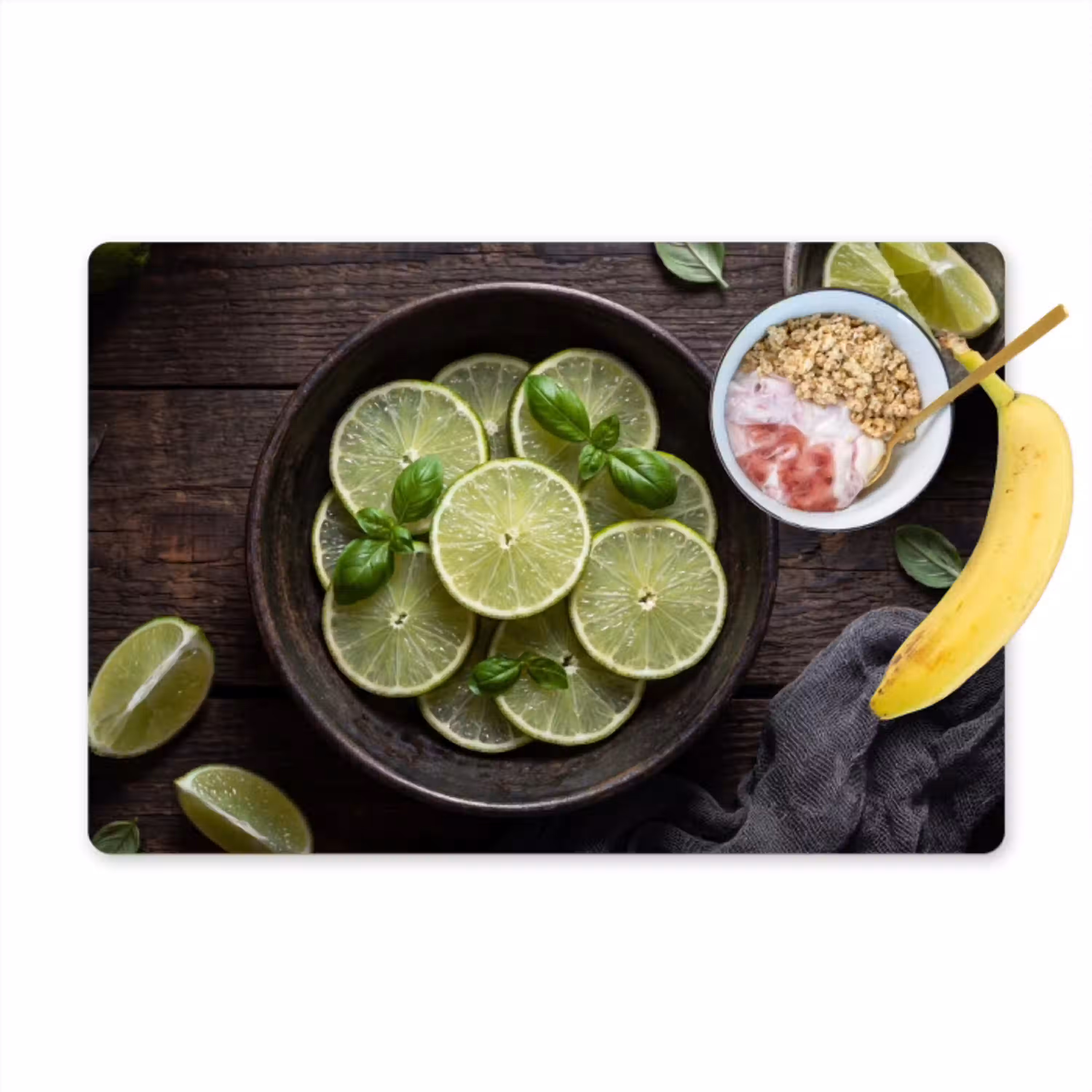 Fruit - Groen - Eten Placemat vinyl groot -zzzproduct_Kitchenyeah-website