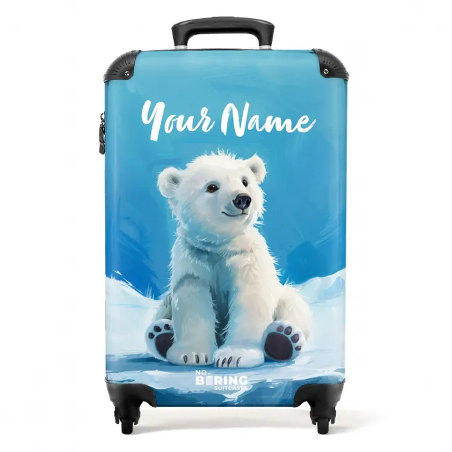 IJsbrand ijsbeer NBS - Handbagage koffer - Kinderen Unisex middel -productfoto_recht