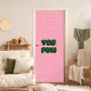 Yes fun - Groen - Roze - Stippen deurposter klein -sfeer2