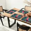 Kaketoe - Tropische bladeren - Tak Placemat vinyl groot -zzsfeer4_Kitchenyeah-website