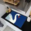 Zwaan - Wit - Snavel - Illustratie Inductie beschemer met haakjes klein -sfeer1